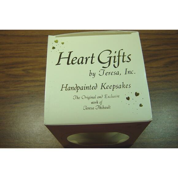 HANDPAINTED ORNAMENT BY TERESA THIBAULT-BALLERINA DAUGHTER-HEART GIFTS - Picture 5 of 5